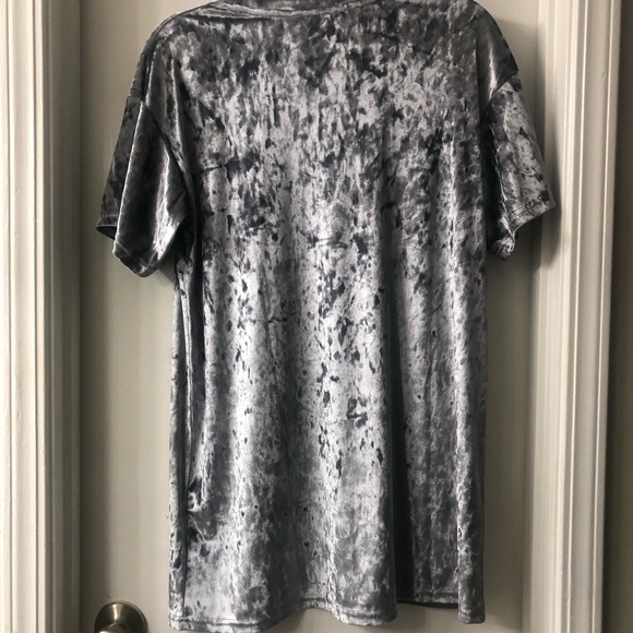 Double Zero Grey Velvet Dress - Picture 3 of 7